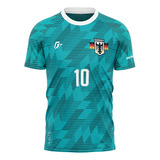 Camiseta Filtro Uv Alemanha Verde Copa Torcedor Retrô