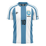 Camiseta Filtro Uv Argentina Albiceleste Copa