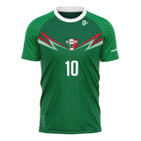 Camiseta Filtro Uv México Copa Torcedor Retrô