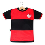 Camiseta Flamengo Infantil Camisa Listrada Rubro Negro