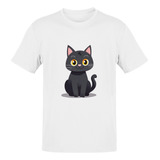 Camiseta Gato Gatopreto Blackcat Gatinho Unissex