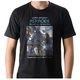 Camiseta Geek Videoame Jogo Game Asteroids Cartucho Atari
