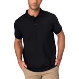 Camiseta Gola Polo Blusa Masculina Uniforme Lisa Confortável