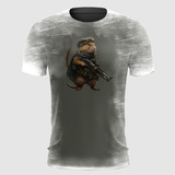 Camiseta Hamster Soldado Exército 