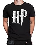 Camiseta Harry Potter Hp Filme Camisa Série Blusa Geek Bruxo Tamanho GG Cor Preto