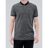 Camiseta Hollister Camisa Gola Polo Masculina Algodão Cinza