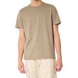 Camiseta Hollister Core Fit 100 Algodão Marrom Claro