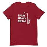 Camiseta I Play Heavy Metal Camiseta Introvertida Da Banda Marcial Camiseta Sarcasmo Cardeal P