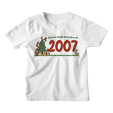 Camiseta Infantil 2007 Enfeite Arvore Natal Dezembro Menino