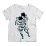 Camiseta Infantil Astronauta Jiu Jitsu Lutando