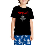 Camiseta Infantil Banda Manowar Heavy Metal
