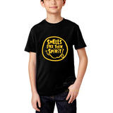 Camiseta Infantil Banda Rock Nirvana Smells