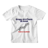 Camiseta Infantil Bandas Qualidade Música Chorinho Menina