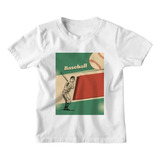 Camiseta Infantil Baseball Beisebol Bola Taco