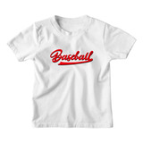 Camiseta Infantil Baseball Beisebol Esporte Americano