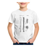 Camiseta Infantil Baseball Taco Patente Beisebol