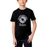 Camiseta Infantil Beatles Rock Anos 60 70 Disco Lp Vinil