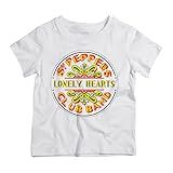 Camiseta Infantil Branca Banda De Rock Sgt Peppers 4 