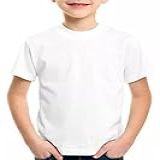 Camiseta Infantil Branca Poliester Básica Lisa