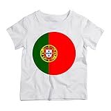 Camiseta Infantil Branca PORTUGAL 3