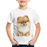 Camiseta Infantil Cachorro Spitz Alemão Lulu