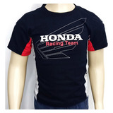 Camiseta Infantil E Juvenil Honda Racing