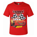 Camiseta Infantil Fantasia Personagens Macqueen Carros