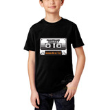 Camiseta Infantil Filme Guardiões Da Galaxia Fita K7 Cassete