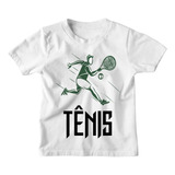 Camiseta Infantil Jogo Tênis Esporte Quadra