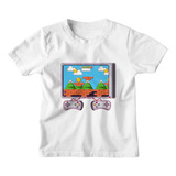 Camiseta Infantil Jogos Play2 Controle Diversão