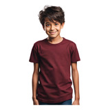 Camiseta Infantil Juvenil Básica Lisa Menino