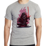 Camiseta Infantil Kids Ben Solo Vilão Kylo Ren Star War Top