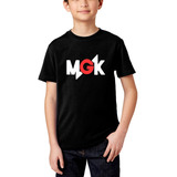 Camiseta Infantil Machine Gun Kelly Mgk Rapper Hip Hop