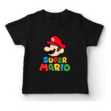 Camiseta Infantil Mario Super Geek