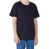 Camiseta Infantil Masculina Manga Curta Camisa