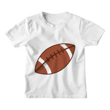 Camiseta Infantil Menina Bola Futebol Americano