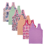 Camiseta Infantil Menina Calor Verão Bebê Kit 6 Peças 601342