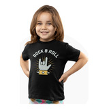 Camiseta Infantil Menino Menina Rock