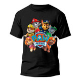 Camiseta Infantil Menino Patrulha Canina Camisa 100 Algodão