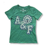 Camiseta Infantil Meninos Abercrombie Verde Á