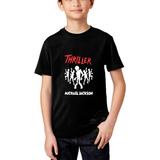 Camiseta Infantil Michael Jackson Rock Thriller