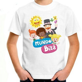 Camiseta Infantil Mundo Bita Personalizada Com Nome 03
