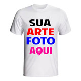 Camiseta Infantil Personalizada Sua Arte Foto Aniversário