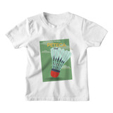 Camiseta Infantil Peteca Cair Frases Crtiativas