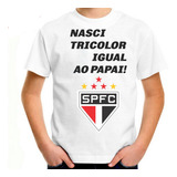 Camiseta Infantil Roupa Criança Sao Paulo Tricolor Ref53