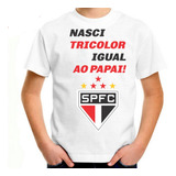 Camiseta Infantil Roupa Criança Sao Paulo Tricolor Ref55