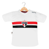Camiseta Infantil São Paulo Branca Pequeno