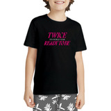 Camiseta Infantil Show Twice Ready To Be Tour K pop Dance 4