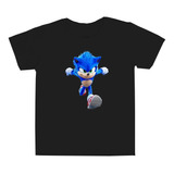 Camiseta Infantil Sonic Camisa Promoção A Pronta Entrega