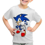 Camiseta Infantil Sonic The Hedgehog Game Filme